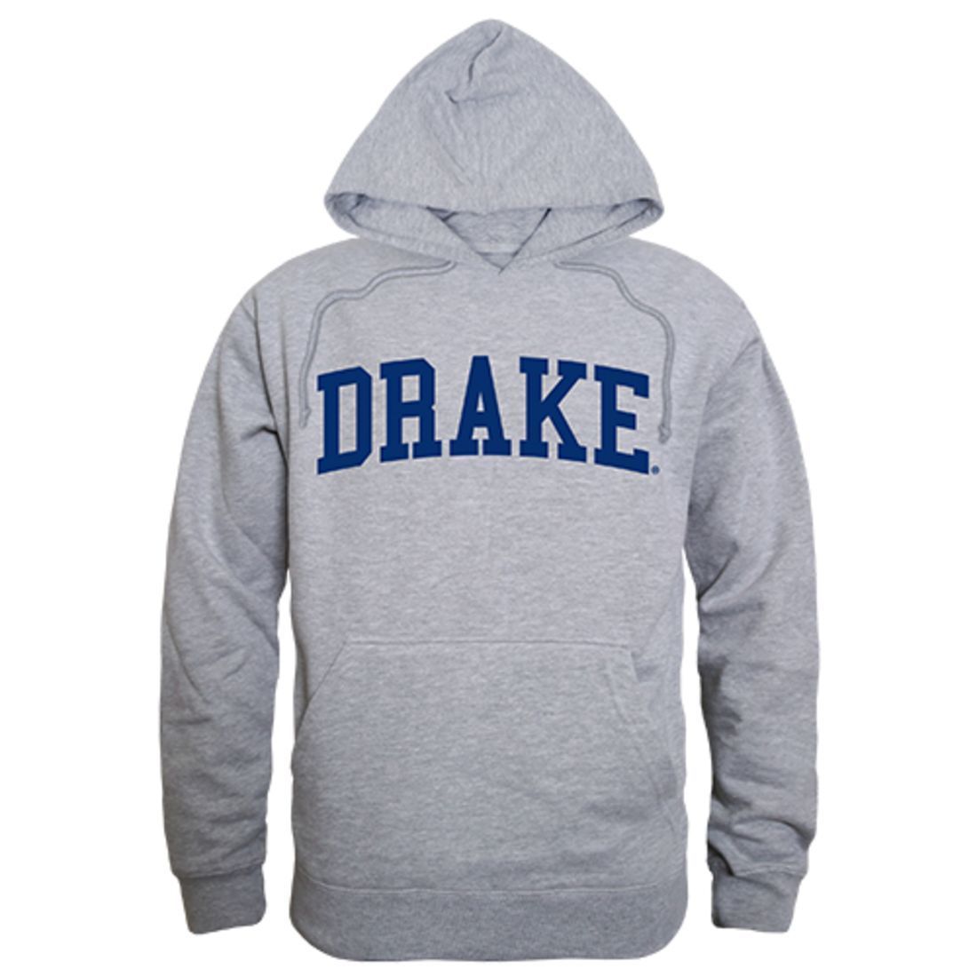 Drake University Game Day Hoodie Sweatshirt Heather Grey-Campus-Wardrobe