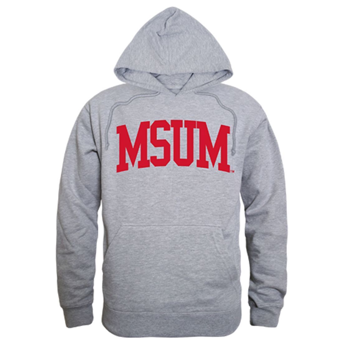 MSUM Minnesota State University Moorhead Game Day Hoodie Sweatshirt Heather Grey-Campus-Wardrobe