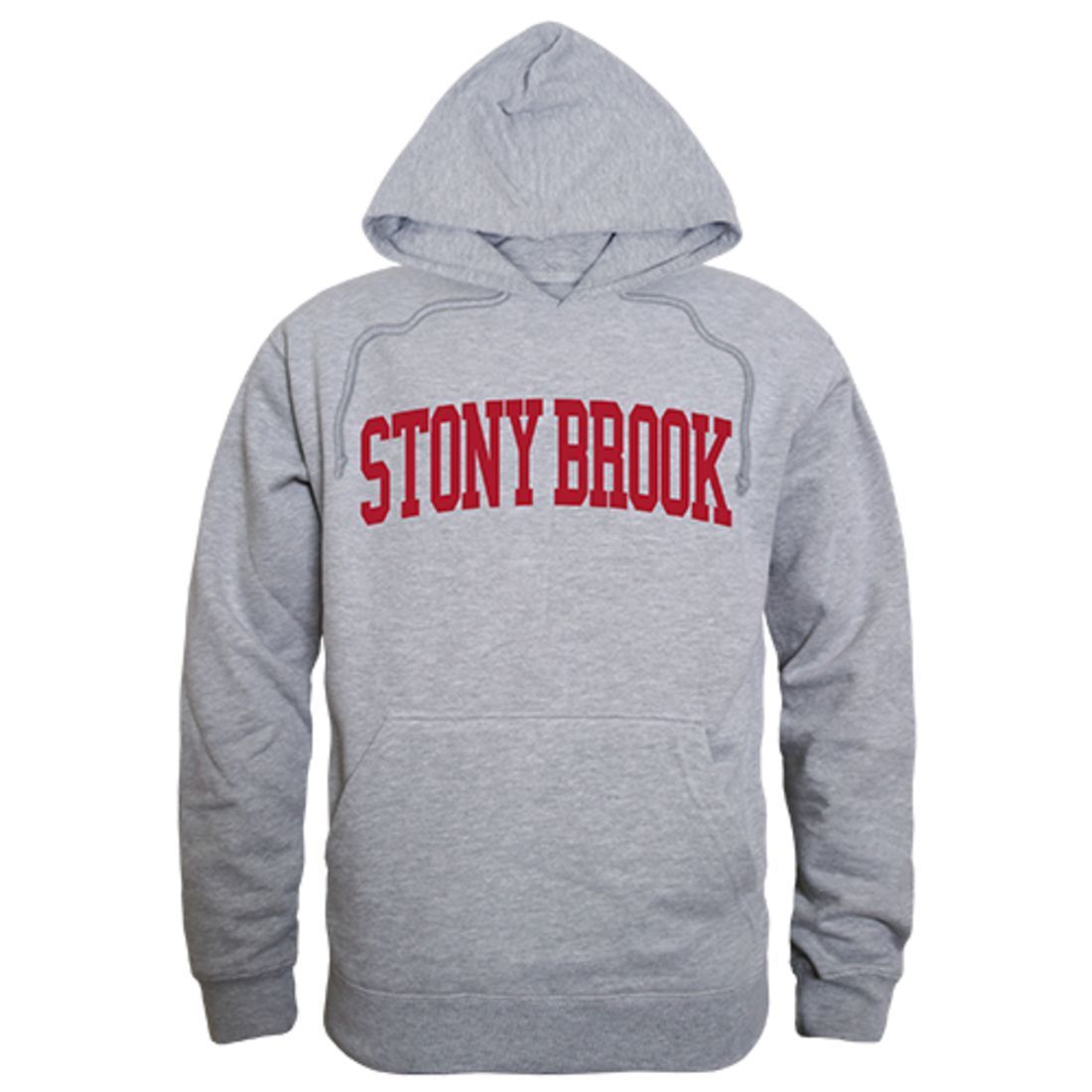 Stony Brook University Game Day Hoodie Sweatshirt Heather Grey