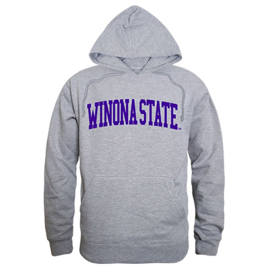 Winona State University Game Day Hoodie Sweatshirt Heather Grey-Campus-Wardrobe