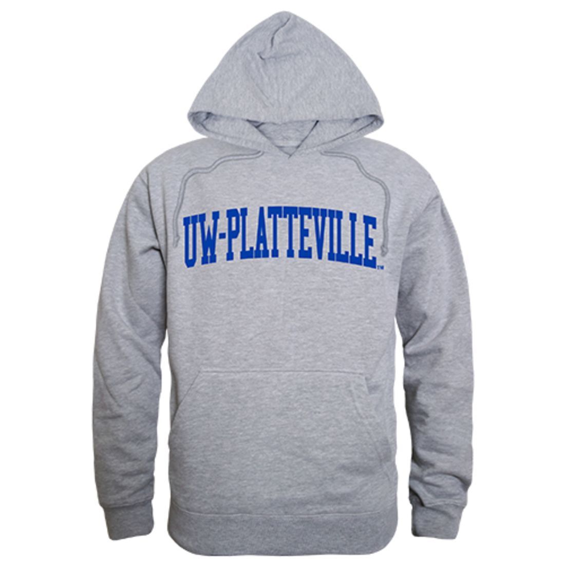 UW University of Wisconsin Platteville Game Day Hoodie Sweatshirt Heather Grey-Campus-Wardrobe