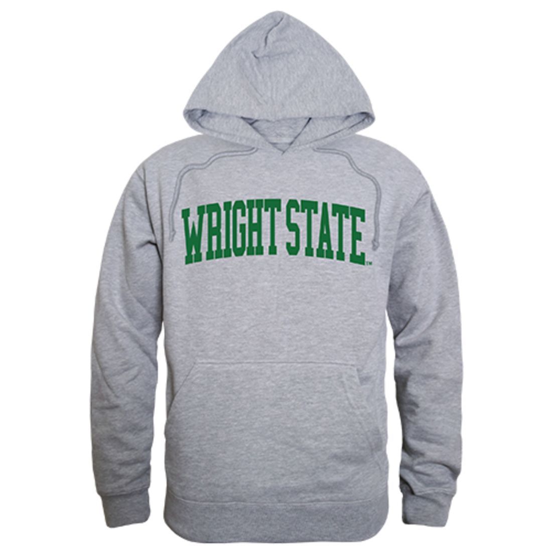 Wright State University Game Day Hoodie Sweatshirt Heather Grey-Campus-Wardrobe