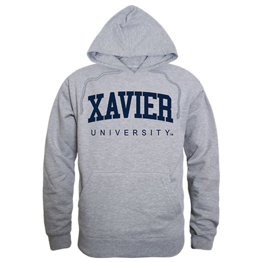Xavier University Game Day Hoodie Sweatshirt Heather Grey-Campus-Wardrobe