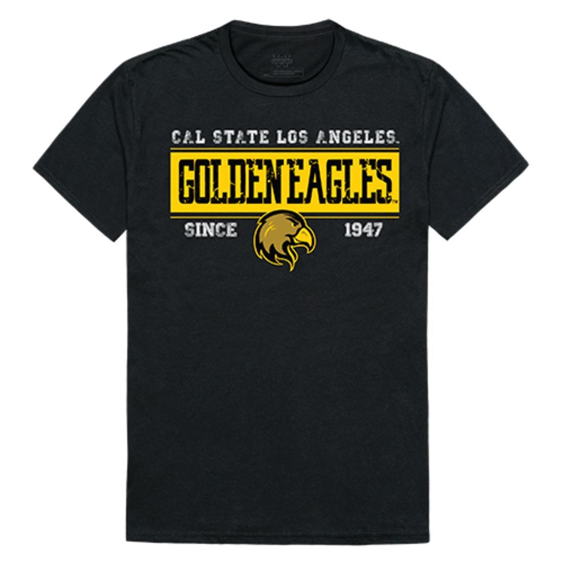 Cal State University Los Angeles Golden Eagles NCAA Established Tees T-Shirt Black-Campus-Wardrobe