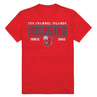CSUCI CalIfornia State University Channel Islands The Dolphins NCAA Established Tees T-Shirt Red-Campus-Wardrobe