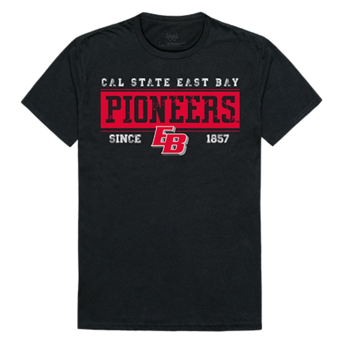 CSUEB Cal State University East Bay Pioneers NCAA Established Tees T-Shirt Black-Campus-Wardrobe