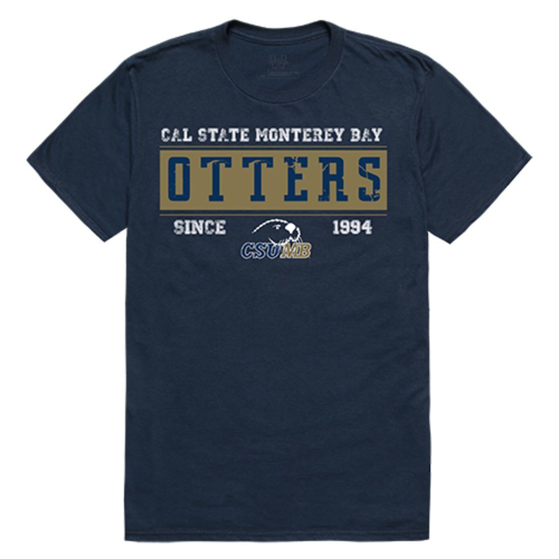 CSUMB Cal State University Monterey Bay Otters NCAA Established Tees T-Shirt Navy-Campus-Wardrobe