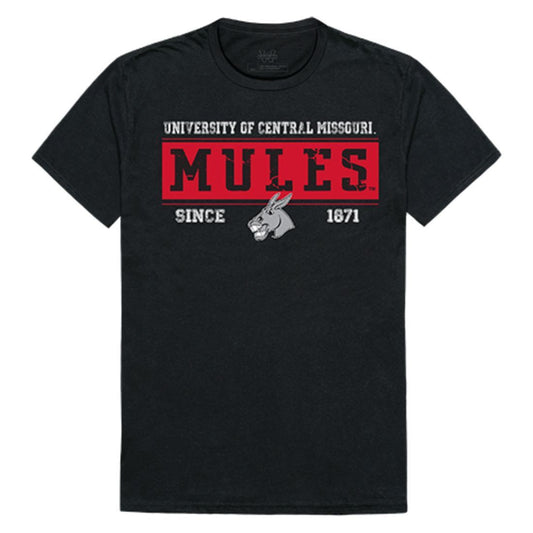 UCM University of Central Missouri Mules NCAA Established Tees T-Shirt Black-Campus-Wardrobe