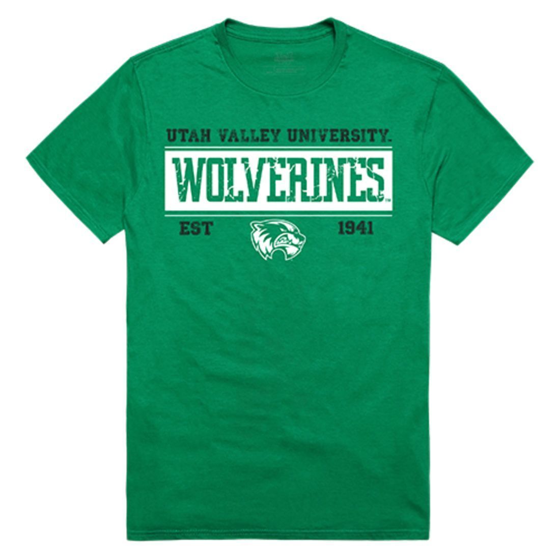 UVU Utah Valley University Wolverines NCAA Established Tees T-Shirt Kelly-Campus-Wardrobe