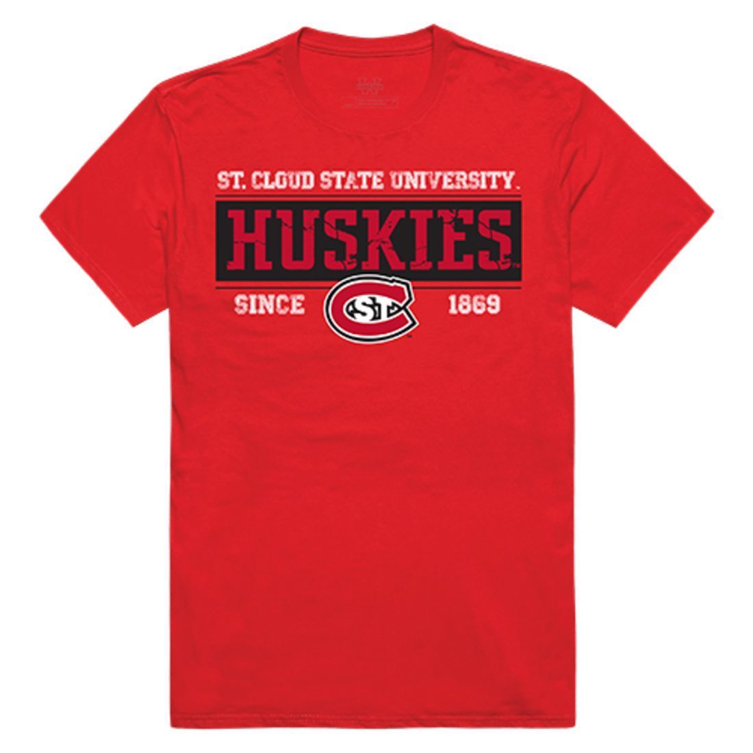 St. Cloud State University Huskies NCAA Established Tees T-Shirt Red-Campus-Wardrobe