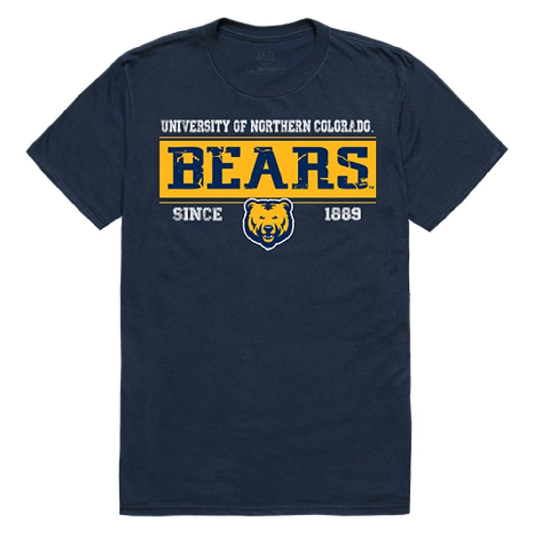 UNCO University of Northern Colorado Bears NCAA Established Tees T-Shirt Navy-Campus-Wardrobe