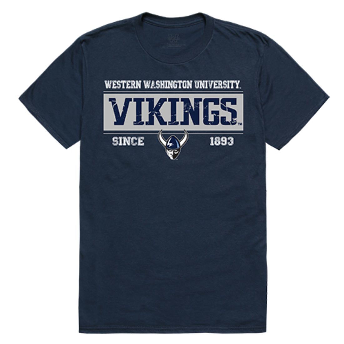 Western Washington University WWU Vikings NCAA Established Tees T-Shirt Navy-Campus-Wardrobe