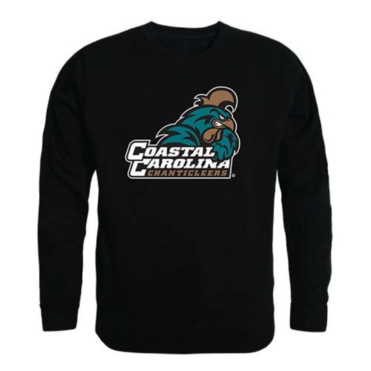 Coastal Carolina University Chanticleers Crewneck Pullover Sweatshirt Sweater Black-Campus-Wardrobe