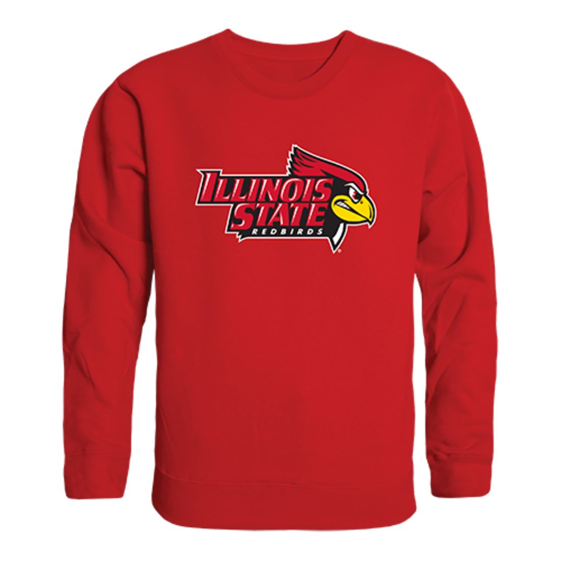 Illinois State University Redbirds Crewneck Pullover Sweatshirt Sweater Red-Campus-Wardrobe