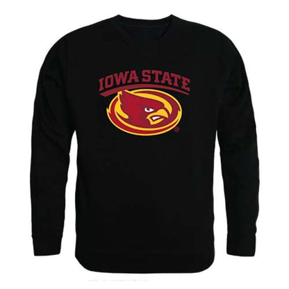 Iowa State University Cyclones Crewneck Pullover Sweatshirt Sweater Black-Campus-Wardrobe