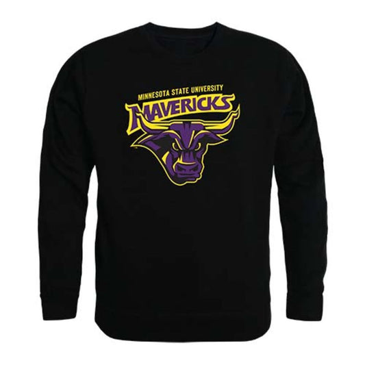 Minnesota State University Mankato Mavericks Crewneck Pullover Sweatshirt Sweater Black-Campus-Wardrobe