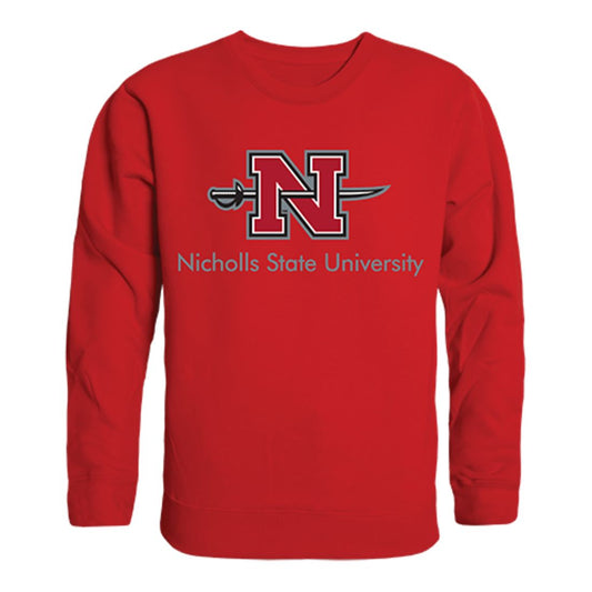 Nicholls State University Colonels Crewneck Pullover Sweatshirt Sweater Red-Campus-Wardrobe