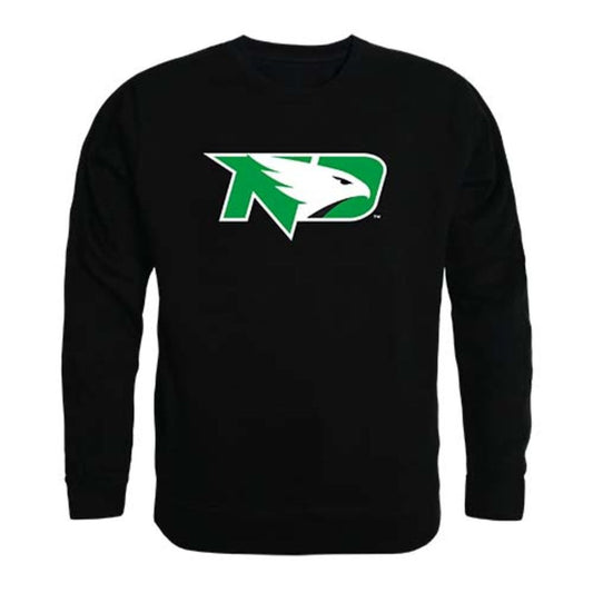 University of North Dakota Fighting Sioux Crewneck Pullover Sweatshirt Sweater Black-Campus-Wardrobe