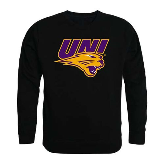 University of Northen Iowa Panthers Crewneck Pullover Sweatshirt Sweater Black-Campus-Wardrobe