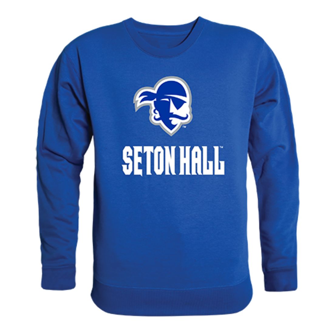 Seton Hall University Pirates Crewneck Pullover Sweatshirt Sweater Royal-Campus-Wardrobe