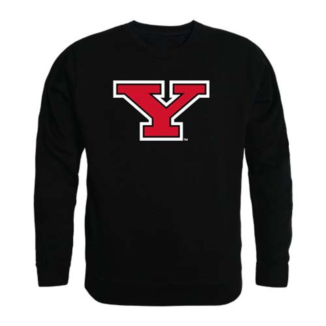 Youngstown State University Penguins Crewneck Pullover Sweatshirt Sweater Black-Campus-Wardrobe