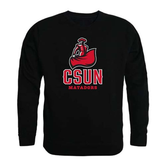 CSUN California State University Northridge Matadors Crewneck Pullover Sweatshirt Sweater Black-Campus-Wardrobe