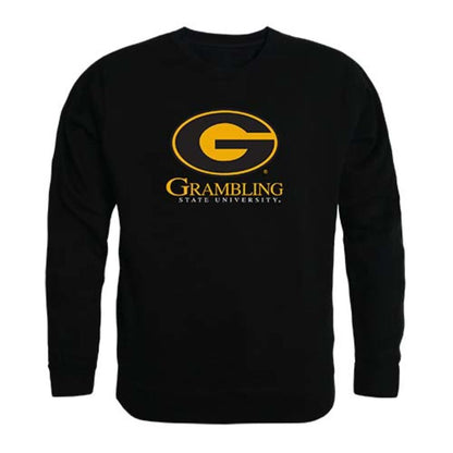 Grambling State University Tigers Crewneck Pullover Sweatshirt Sweater Black-Campus-Wardrobe
