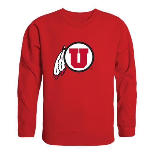 University of Utah Utes Crewneck Pullover Sweatshirt Sweater Red-Campus-Wardrobe