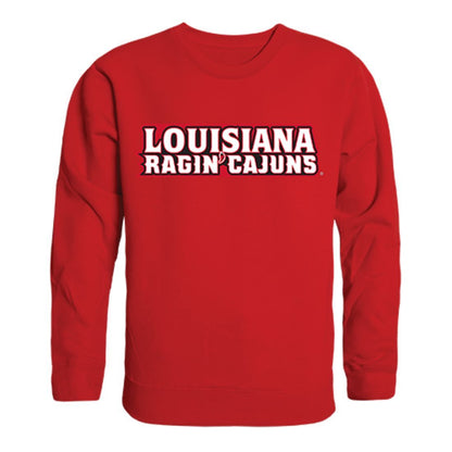 University of Louisiana at Lafayette Ragin' Cajuns Crewneck Pullover Sweatshirt Sweater Red-Campus-Wardrobe