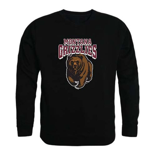 University of Montana Grizzlies Crewneck Pullover Sweatshirt Sweater Black-Campus-Wardrobe