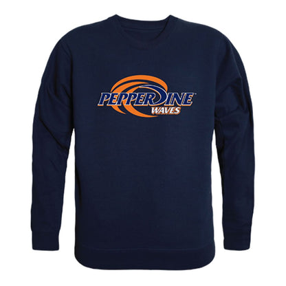 Pepperdine University Waves Crewneck Pullover Sweatshirt Sweater Navy-Campus-Wardrobe