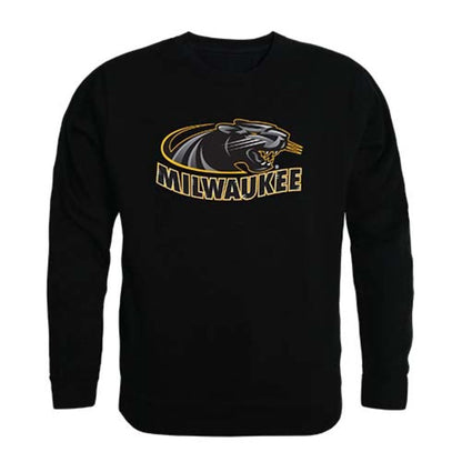 University of Wisconsin Milwaukee Panthers Crewneck Pullover Sweatshirt Sweater Black-Campus-Wardrobe