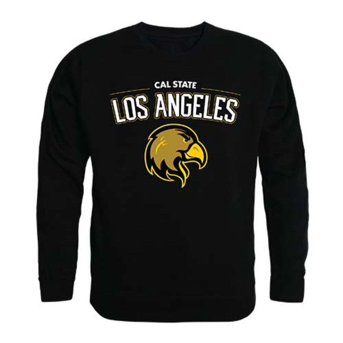California State University Los Angeles Golden Eagles Crewneck Pullover Sweatshirt Sweater Black-Campus-Wardrobe