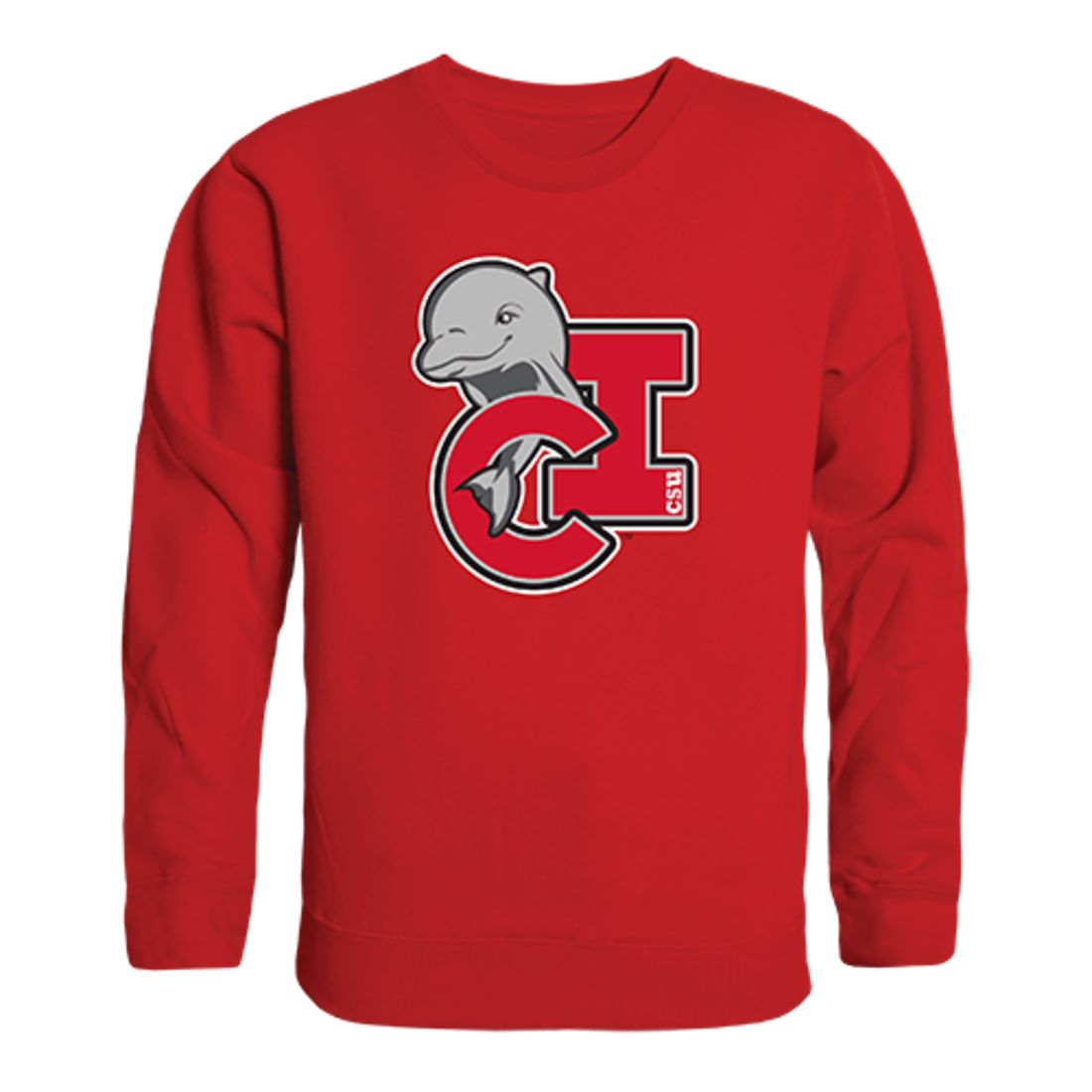 Cal State University Channel Islands The Dolphins Crewneck Pullover Sweatshirt Sweater Heather Grey-Campus-Wardrobe
