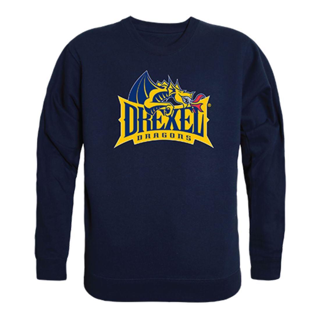 Drexel University Dragons Crewneck Pullover Sweatshirt Sweater Navy-Campus-Wardrobe