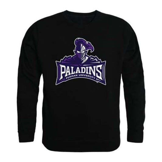 Furman University Paladins Crewneck Pullover Sweatshirt Sweater Black-Campus-Wardrobe