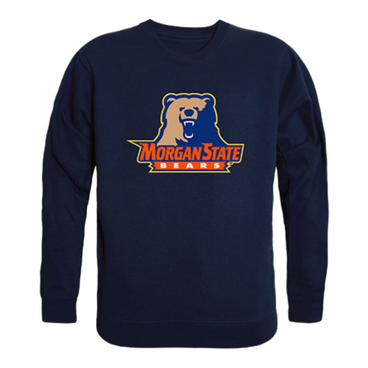 Morgan State University Bears Crewneck Pullover Sweatshirt Sweater Navy-Campus-Wardrobe