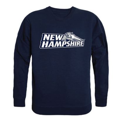 University of New Hampshire Wildcats Crewneck Pullover Sweatshirt Sweater Navy-Campus-Wardrobe