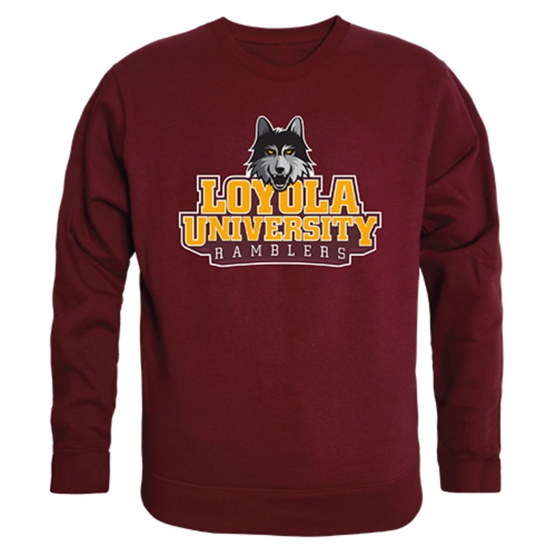 LUC Loyola University Chicago College Crewneck Pullover Sweatshirt-Campus-Wardrobe