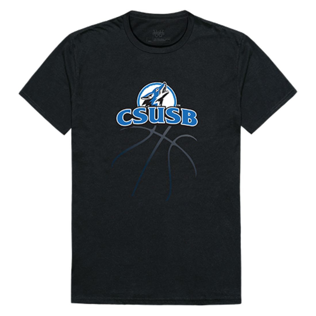 CSUSB Cal State University San Bernardino Coyotes Basketball T-Shirt Black-Campus-Wardrobe