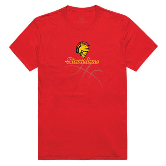 Cal State University Stanislaus Warriors Basketball T-Shirt Red-Campus-Wardrobe