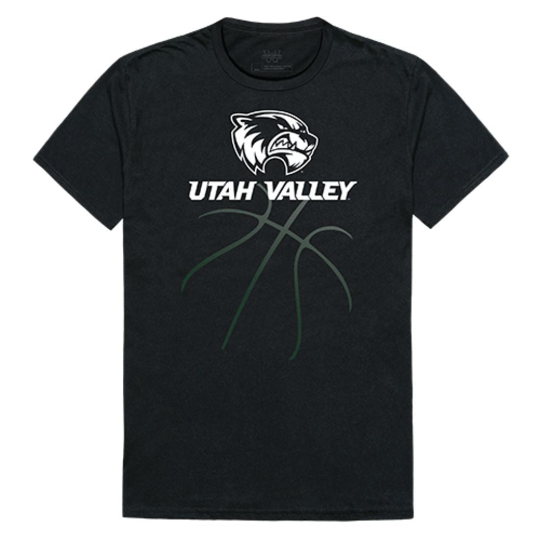UVU Utah Valley University Wolverines Basketball T-Shirt Black-Campus-Wardrobe