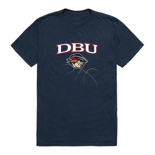 DBU Dallas Baptist University Patriot Basketball T-Shirt Navy-Campus-Wardrobe