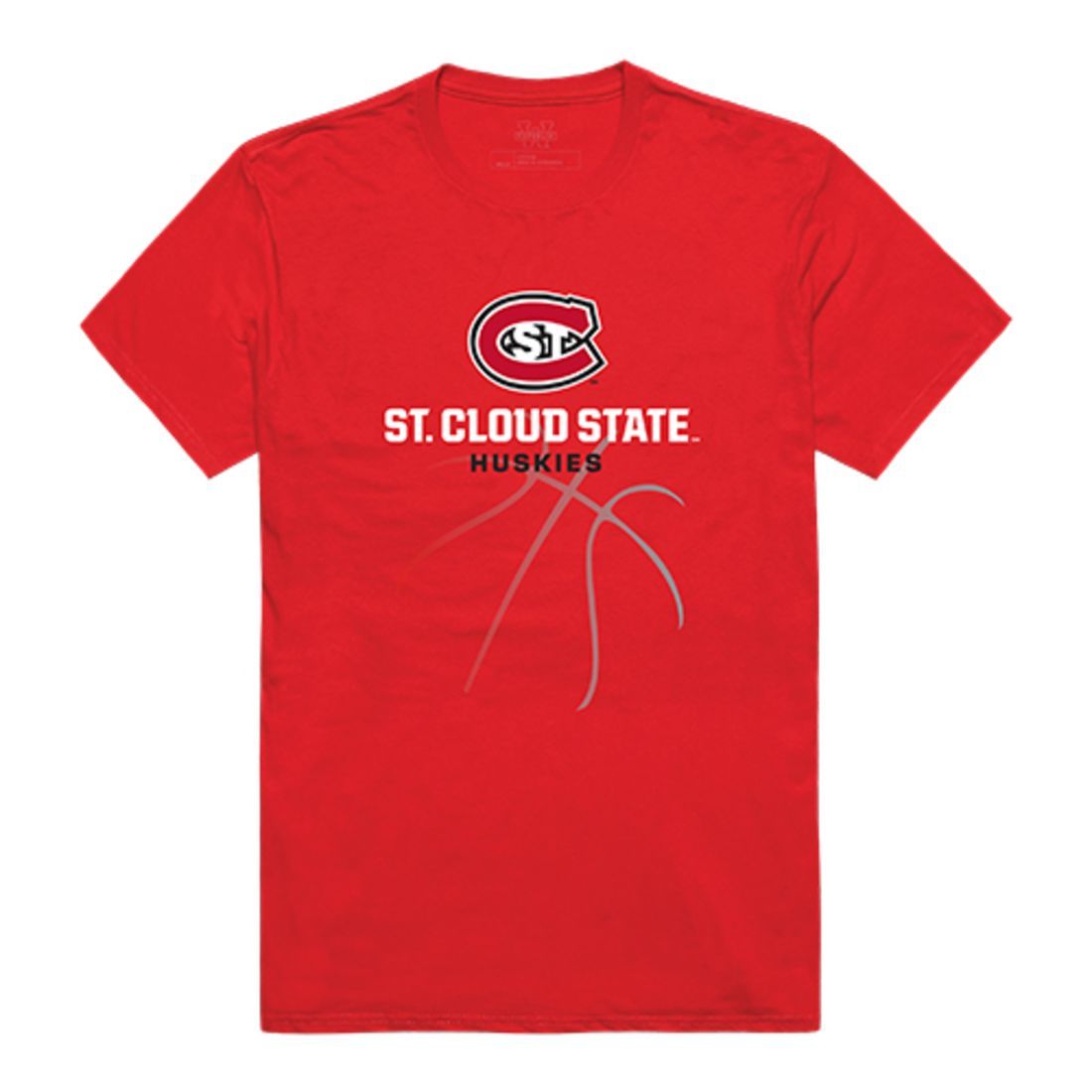 St. Cloud State University Huskies Basketball T-Shirt Red-Campus-Wardrobe