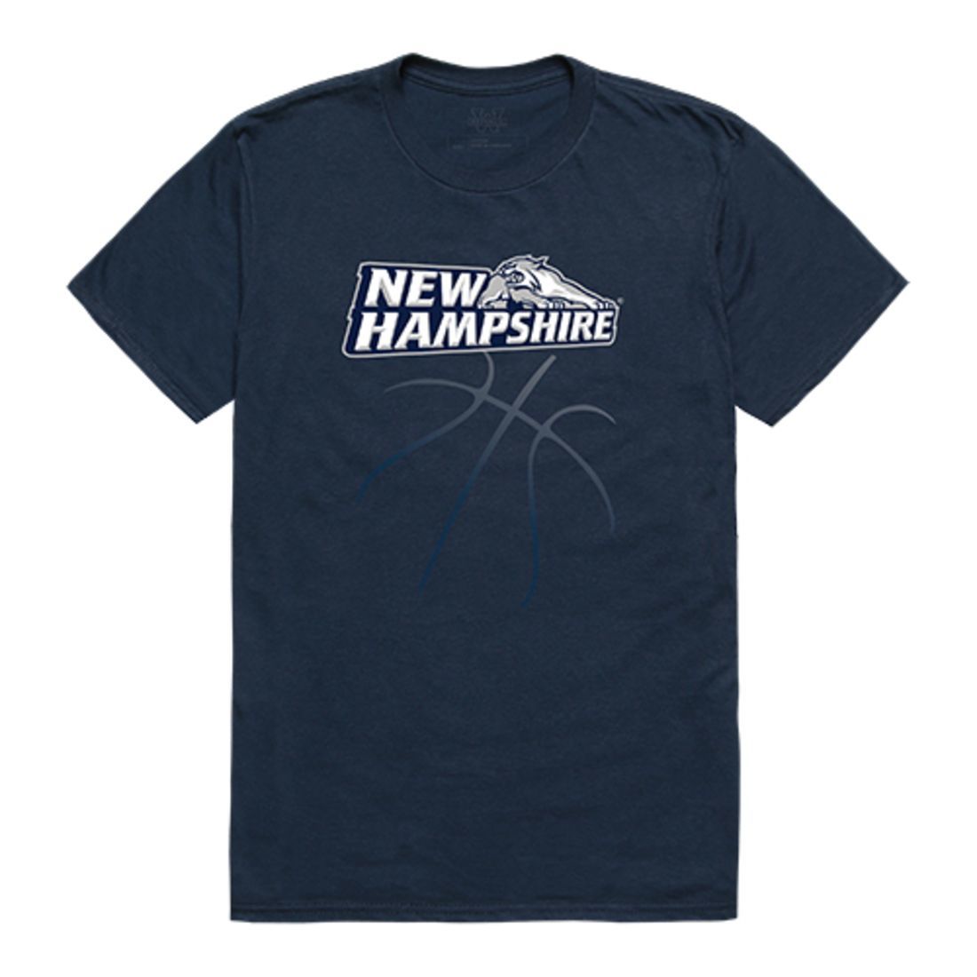UNH University of New Hampshire Wildcats Basketball T-Shirt Navy-Campus-Wardrobe