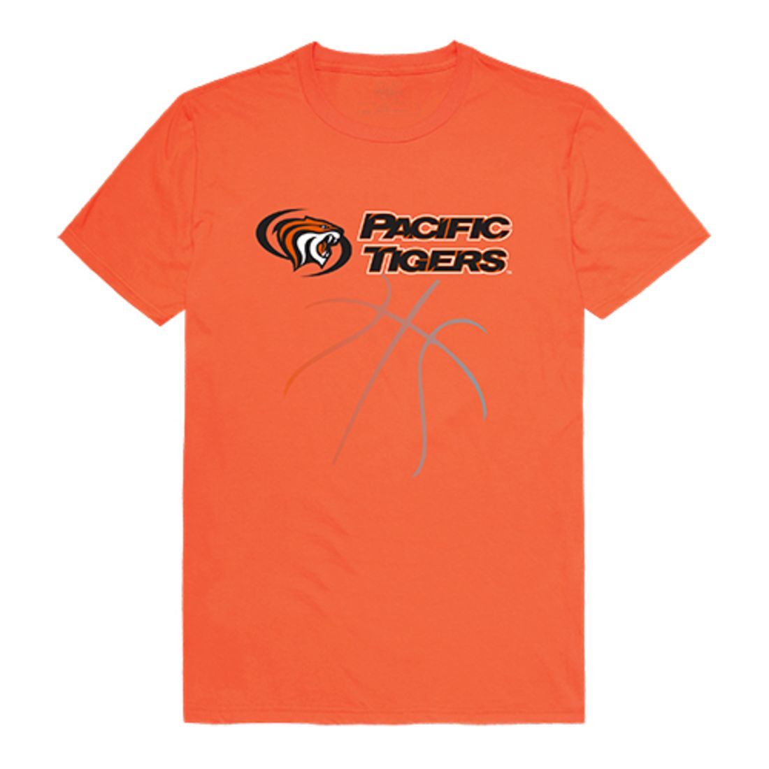 University of the Pacific Tigers Basketball T-Shirt Orange-Campus-Wardrobe