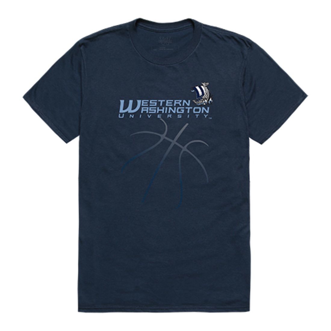 Western Washington University WWU Vikings Basketball T-Shirt Navy-Campus-Wardrobe