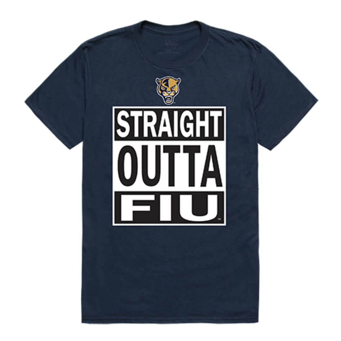 FIU Florida International University Panthers Straight Outta T-Shirt Navy-Campus-Wardrobe