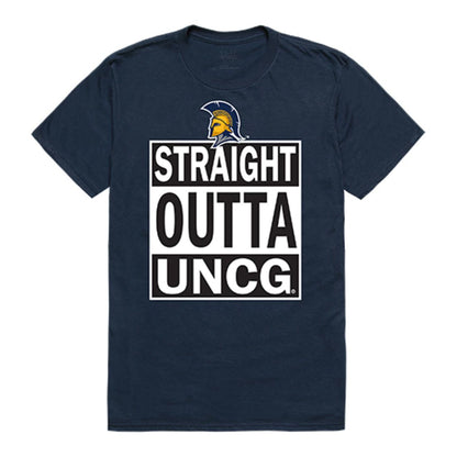 UNCG University of North Carolina at Greensboro Spartans Straight Outta T-Shirt Navy-Campus-Wardrobe