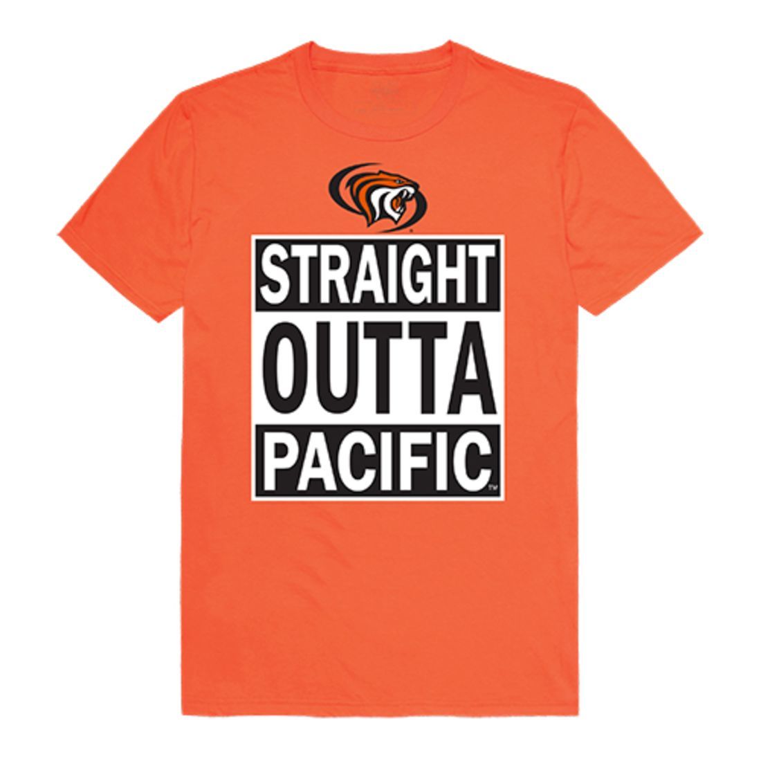 University of the Pacific Tigers Straight Outta T-Shirt Orange-Campus-Wardrobe